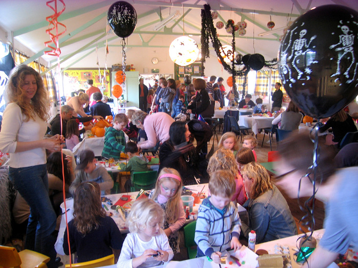 Fun for all ages in the Hall at Hallowe'en...